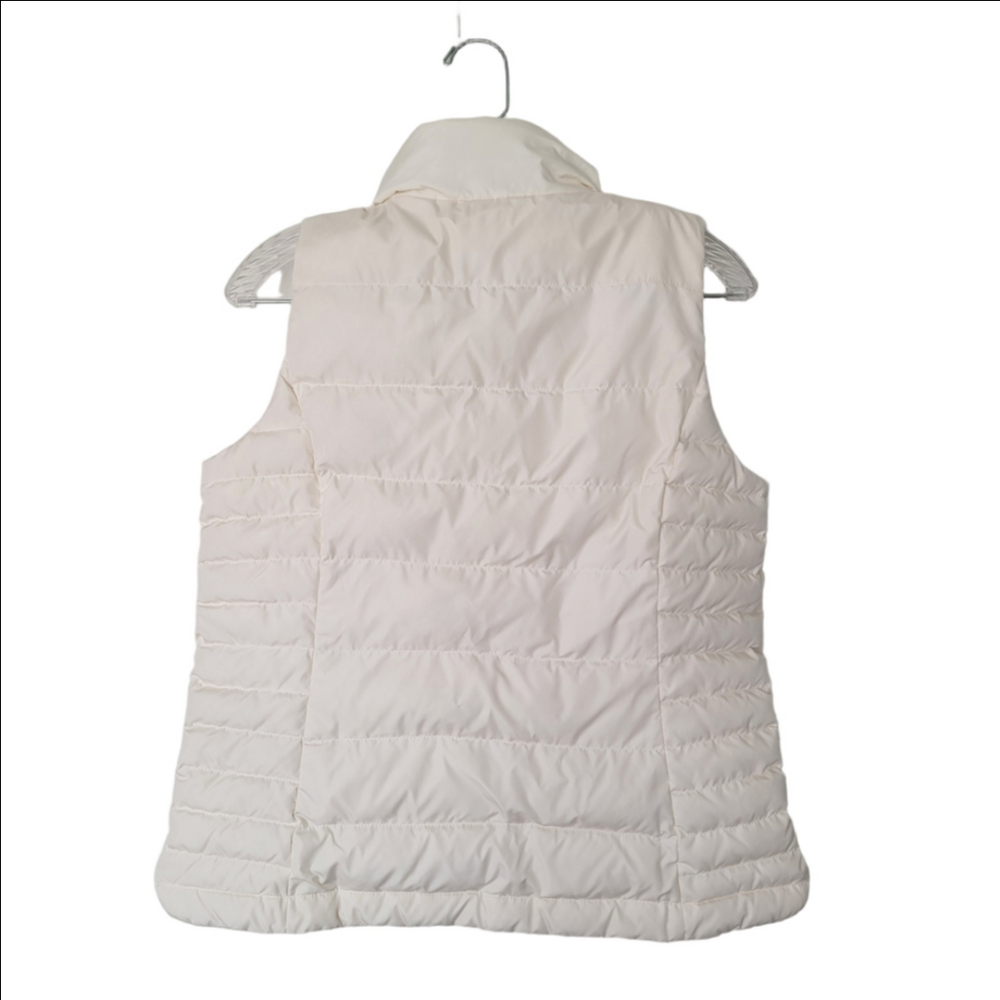 Lands' End Cream Ivory Down And Feather Puffer Vest Size Small - Picture 7 of 7